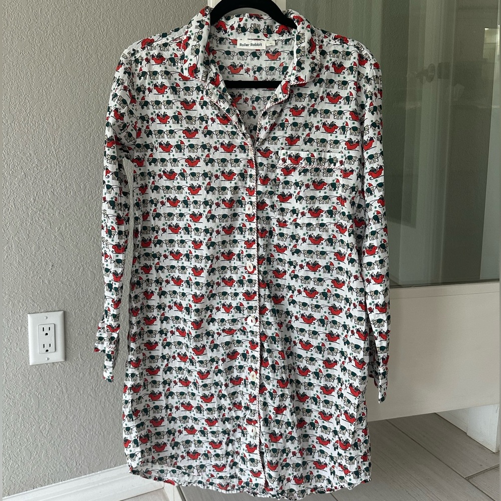 Roller Rabbit Holiday Pajama Dress